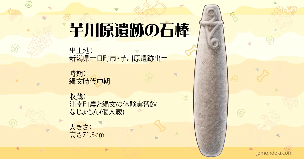芋川原遺跡の石棒 | 縄文ドキドキ会